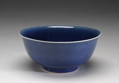 图片[2]-Bowl with dragon and cloud decoration in cobalt blue glaze, Ming dynasty, Jiajing reign (1522-1566)-China Archive